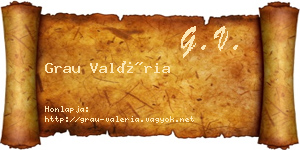 Grau Valéria névjegykártya