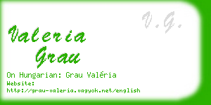 valeria grau business card